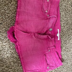 Forever 21 Hot Pink Denim Shorts